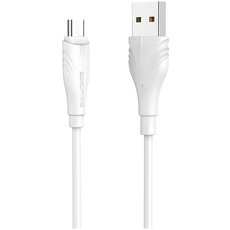 Кабель Borofone BX18 USB A/Micro (3M) белый - GOODMi
