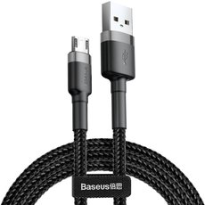 Кабель Baseus cafule Cable USB-A/MICRO-USB 2.4A 1m grey-black - GOODMi