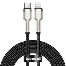 Кабель Baseus Cafule Series Type-C/Lightning PD20W 2m Metal black - GOODMi
