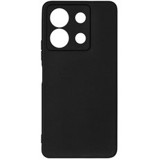 Чехол-накладка силиконовая с микрофиброй для Redmi Note 13 черный - GOODMi