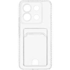 Чехол-накладка силиконовая с отделением для карты Poco X6 Pro (5G) Прозрачный - GOODMi