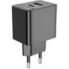Сетевое зарядное устройство Borofone BAS14A + кабель Type-C to Lightning Черный - GOODMi
