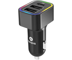 Автомобильное зарядное устройство Arroys CR-6 (2xUSB-A + USB-C) - GOODMi