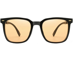 Солнцезащитные складные очки Mingye 18266-C2 Black (светлые линзы) - GOODMi