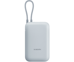 Внешний аккумулятор Xiaomi Pocket Power Bank 10000mAh (Built-in Cable) Blue, Цвет: Голубой - GOODMi