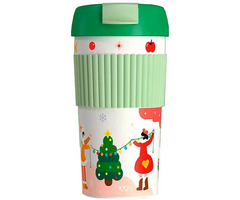 Термокружка Kiss Kiss Fish Rainbow 490ml Green (с рисунком) - GOODMi