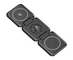 Магнитная зарядная станция Wekome WP-U174 3-in-1 Foldable Black (MagSafe) - GOODMi