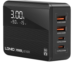 Сетевое зарядное устройство LDNIO A4809C GaN 100W PD (с дисплеем) - GOODMi