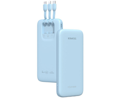 Внешний аккумулятор Romoss PHC10 10000mAh (Built-in Cable) Blue, Цвет: Голубой - GOODMi