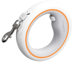 Поводок-рулетка Moestar UFO 2 Air с LED-подсветкой White, Цвет: Белый - GOODMi