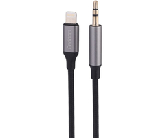 Аудио-кабель Earldom AUX60 Lightning to Jack 3.5mm 1m Black - GOODMi