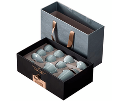 Керамический чайный сервиз Geyao Blue Tea Set (12 предметов) - GOODMi