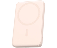 Внешний аккумулятор Aukey Magnetic Wireless PB-MS03 5000mAh Pink (MagSafe), Цвет: Розовый - GOODMi