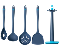 Набор кухонных принадлежностей Zhiwu Silicone Cooking Set Blue - GOODMi