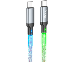 Кабель Hoco U112 Shine USB-C to USB-C 60W 1m (LED) - GOODMi