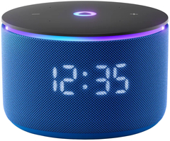 Умная колонка Яндекс Станция Мини 3 Pro Blue (с часами), Цвет: Синий - GOODMi