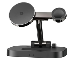 Беспроводная зарядная станция Rock W52 4-in-1 Charging Stand Black - GOODMi