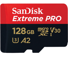 Карта памяти SanDisk Extreme Pro microSDXC 128GB + SD адаптер - GOODMi