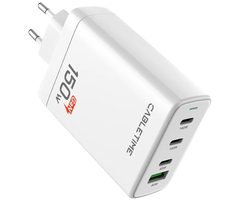 Сетевое зарядное устройство Cabletime GaN 150W (G150W) 4 Ports - GOODMi