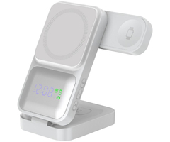 Магнитная зарядная станция FaizFull FY12 3-in-1 22.5W Qi2 (MagSafe) - GOODMi