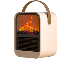 Электрический обогреватель-камин Qlan Flame (QYH008) White - GOODMi