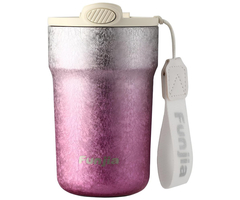 Титановая термокружка Funjia 420ml Pink - GOODMi