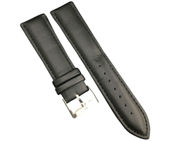 Ремешок кожаный Nagata Leather 20mm Черный матовый - GOODMi