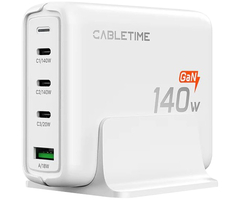 Сетевое зарядное устройство CABLETIME G14WE 140W White - GOODMi