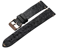 Ремешок кожаный 22mm Black (Pink Buckle) - GOODMi