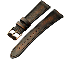 Ремешок кожаный 22mm c эффектом выцвета (Pink Buckle) - GOODMi