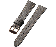 Ремешок кожаный 22mm Brown (Pink Buckle) - GOODMi