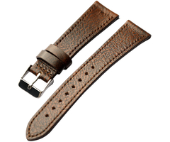 Ремешок кожаный 20mm c эффектом потертости (Silver Buckle) - GOODMi