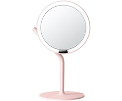 Зеркало для макияжа Amiro Mini 3 Desk Pink (AML021), Цвет: Розовый - GOODMi