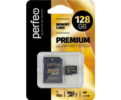 Карта памяти Perfeo microSDXC 128GB + SD адаптер - GOODMi