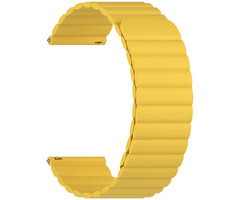 Ремешок кожаный 20mm Lyambda Pollux Yellow (DSP-15-20-YL), Основной цвет: Желтый - GOODMi