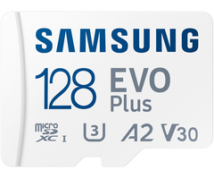 Карта памяти Samsung EVO Plus microSDXC 128GB + SD адаптер, Объем: 128 ГБ - GOODMi