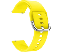 Ремешок силиконовый 22mm Lyambda Avior Yellow (DSJ-11-04T-22-YL), Основной цвет: Желтый - GOODMi