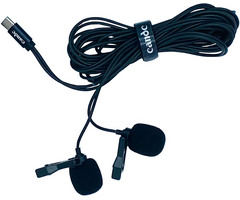 Микрофон петличный CANDC DC-C3DM двойной Type-C - GOODMi