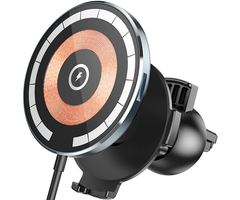 Автодержатель с беспроводной зарядкой Hoco CW42 Magnetic 15W - GOODMi