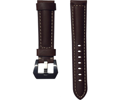 Ремешок кожаный Genuine Leather 20mm Коричневый - GOODMi