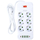 Сетевой фильтр Amper JH-1076U (4м/6 Sockets+4USB-A+2Type-C) Белый - GOODMi