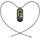Кулон стальной шнурок Mijobs для Xiaomi Band 10/9/8 Black - GOODMi