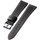 Ремешок кожаный 20мм Черный (Серебристая пряжка) - GOODMi