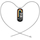 Кулон стальной шнурок Mijobs для Xiaomi Band 10/9/8 Silver - GOODMi