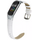 Кожаный ремешок для Mi band 5/6 белый - GOODMi