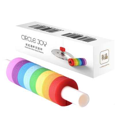 Колечки для бокалов Circle Joy Identification Ring, изображение 5 - GOODMi