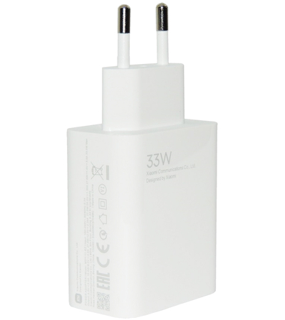 Сетевой адаптер Xiaomi Power Adaptor MDY-11-EZ 33W, Цвет: Белый, Выходная мощность: 33 Вт, изображение 2 - GOODMi