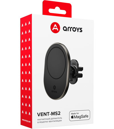 Держатель Arroys Vent-MS2 (Черный), изображение 10 - GOODMi