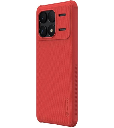 Чехол Nillkin Frosted Shield для POCO F6 Pro красный, Основной цвет: Красный, изображение 3 - GOODMi