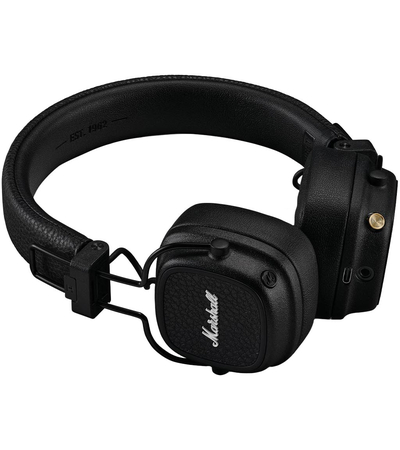 Беспроводные наушники Marshall Major V Black, Основной цвет наушников: Черные, изображение 3 - GOODMi